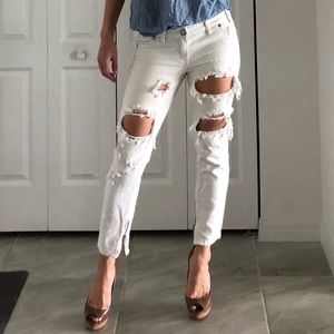 One Teaspoon Trashed Free Birds Jeans